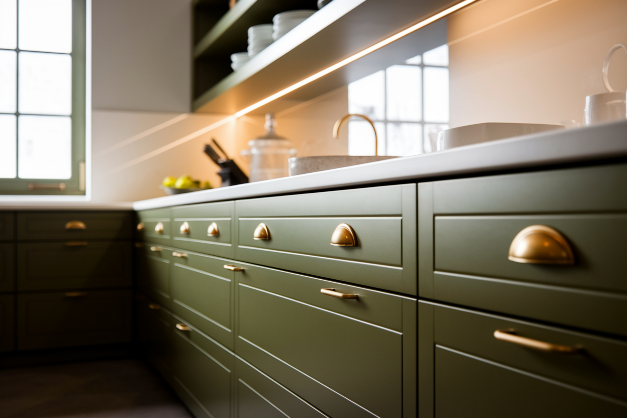 Cuisine Vert Olive : 13 Idées Déco Tendance pour Transformer Votre Espace