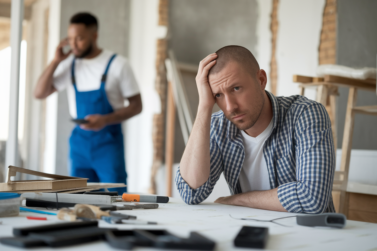 client-inquiet-chantier-incomplet-outils