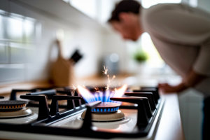 Etincelle plaque gaz ne s&rsquo;arrête pas : causes et solutions