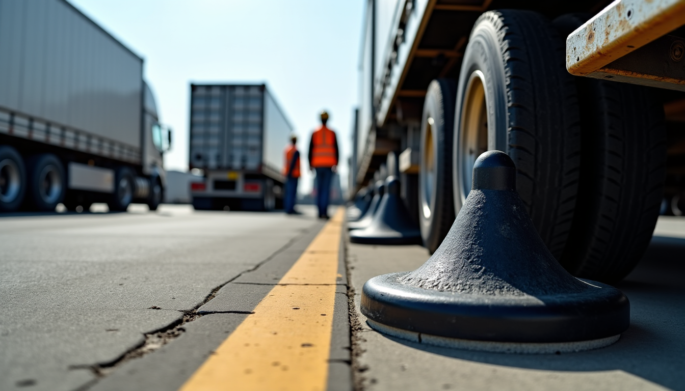 Illustration : elles sont le choix idéal pour les quais — guide technique : comment choisir la butée de quai adaptée à vos camions ?